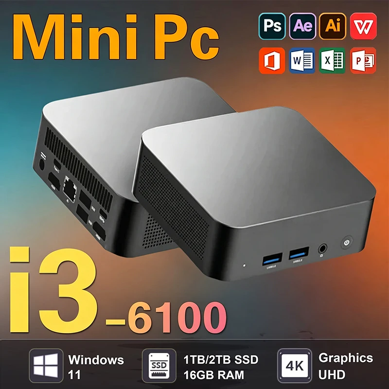 Pc Gaming Intel - 2026 Mini PC Intel Core i3-6100