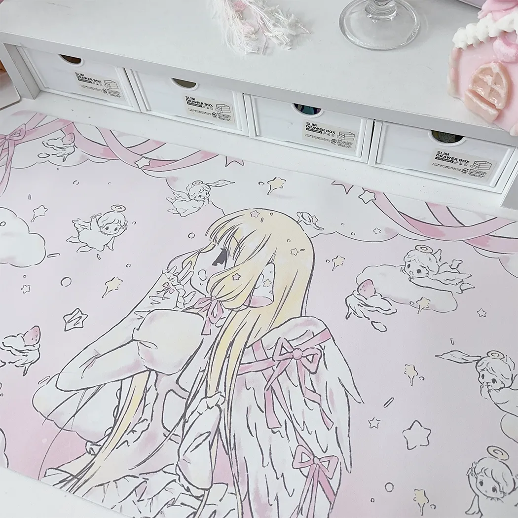 Pc Gaming Pink - Original cartoon desk mat | Cute