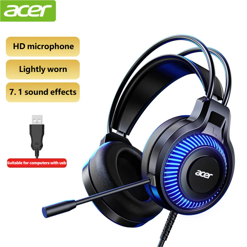 Pc Gaming Vr Headset - Acer Gaming Headphones with Mic 7.1