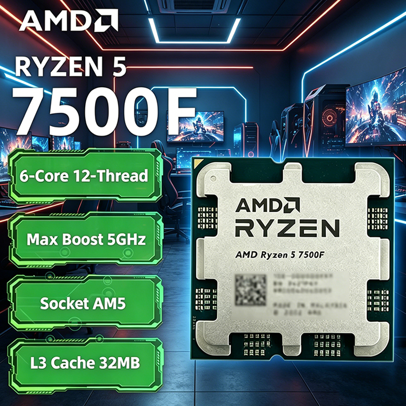 AMD Ryzen 5 7500F 3.7GHz 6-Cor - Pc Gaming Amd Ryzen 5 incelemesi ve fiyatı