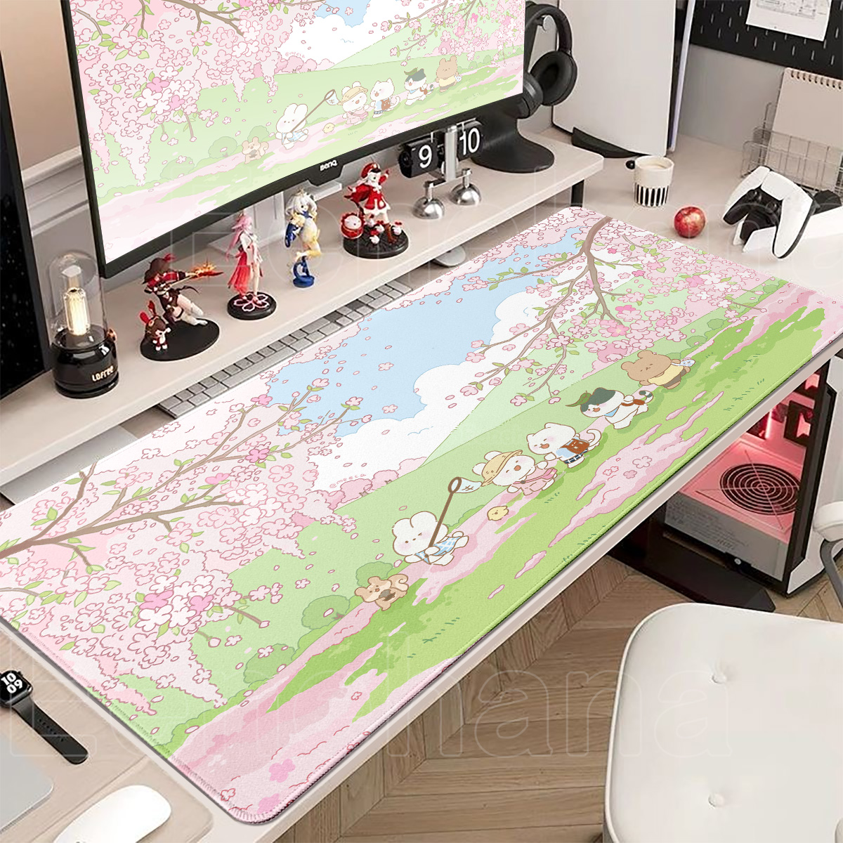 Spring Cute Rabbit Mouse Pad L - Pc Gaming Pink incelemesi ve fiyatı