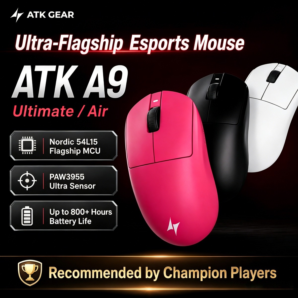ATK Gaming Mouse DragonFly A9  - Wireless Gaming Mouse incelemesi ve fiyatı