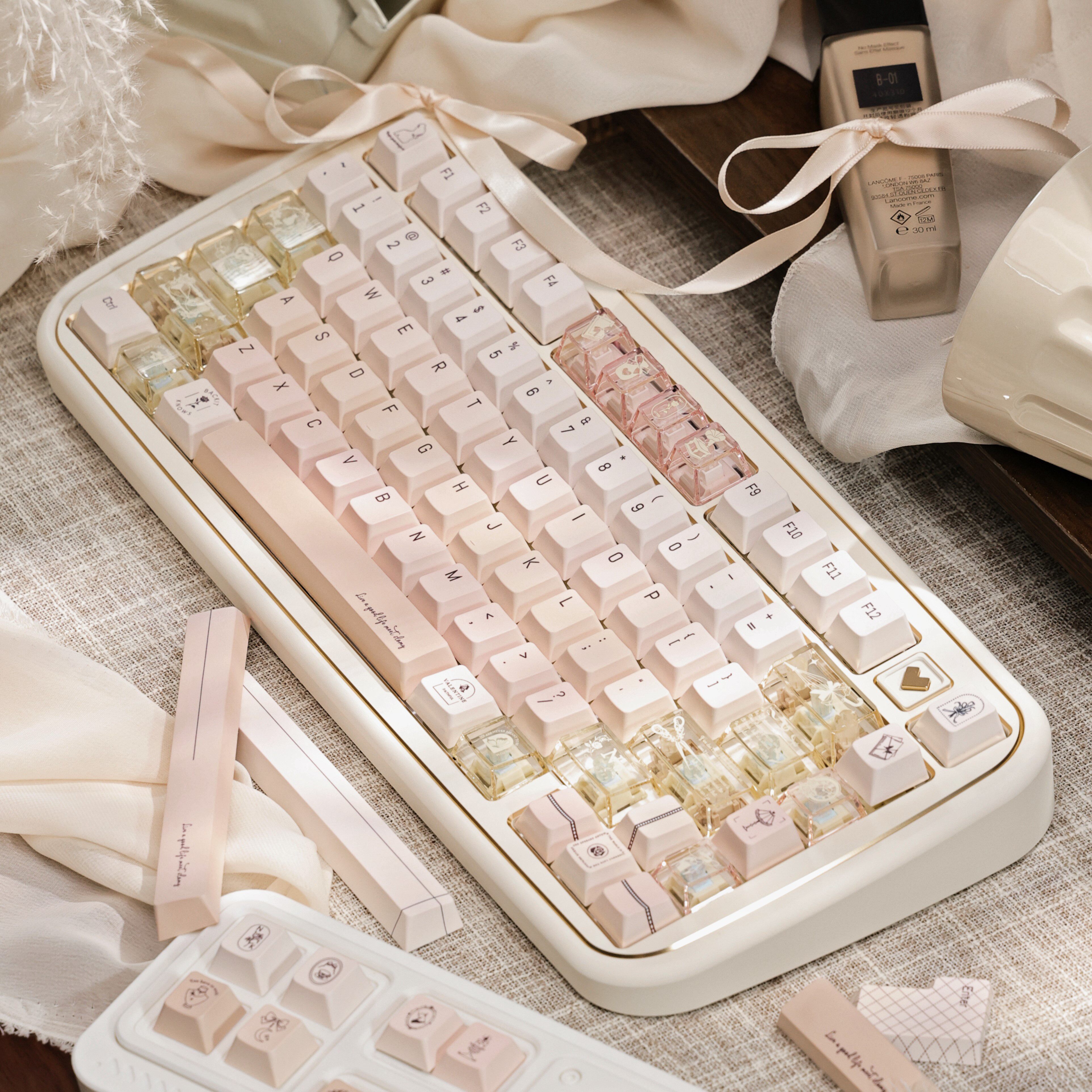 Champagne Pink Keycap Set PC+P - Pc Gaming Pink incelemesi ve fiyatı