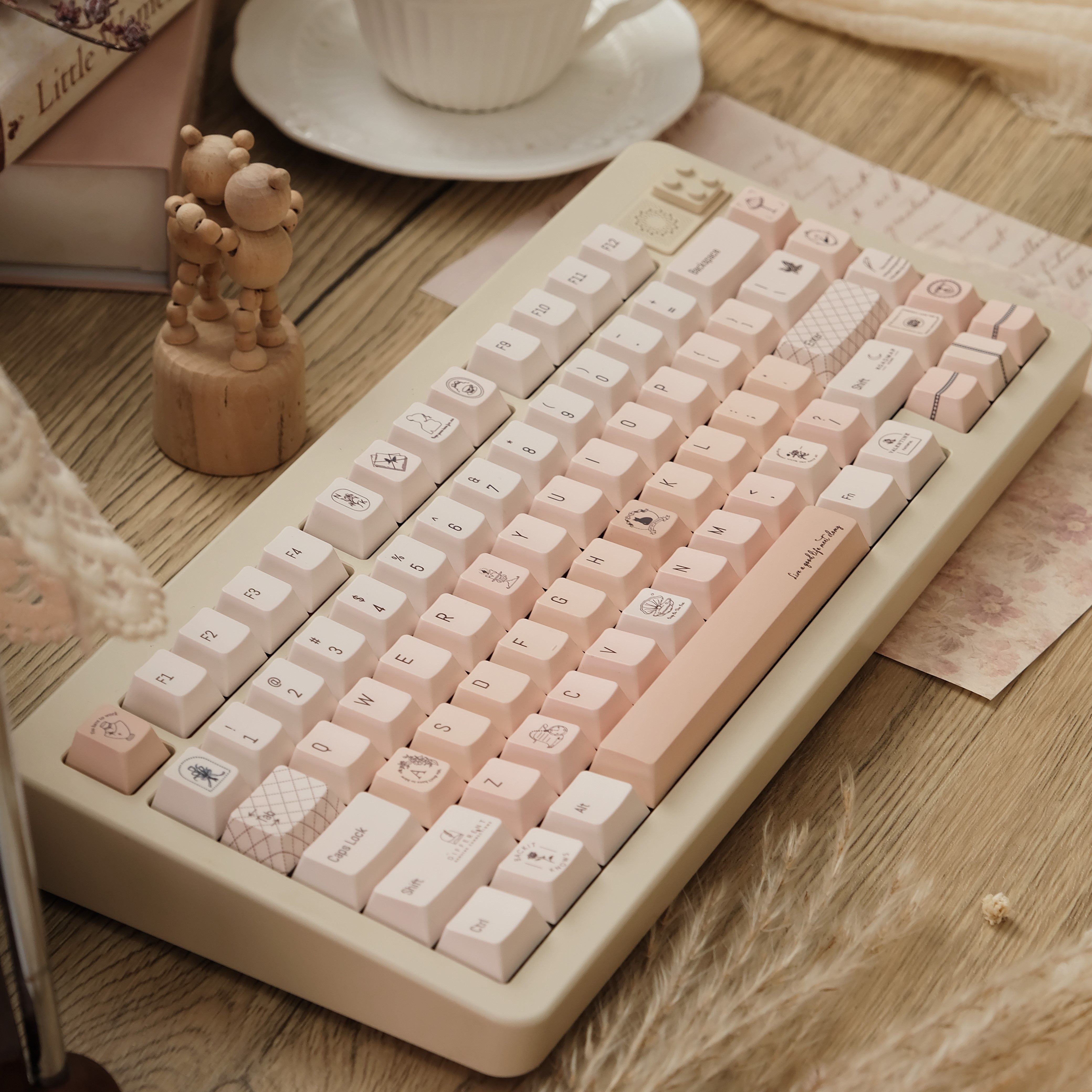 Champagne Pink Keycap Set PC+P - Pc Gaming Pink incelemesi ve fiyatı
