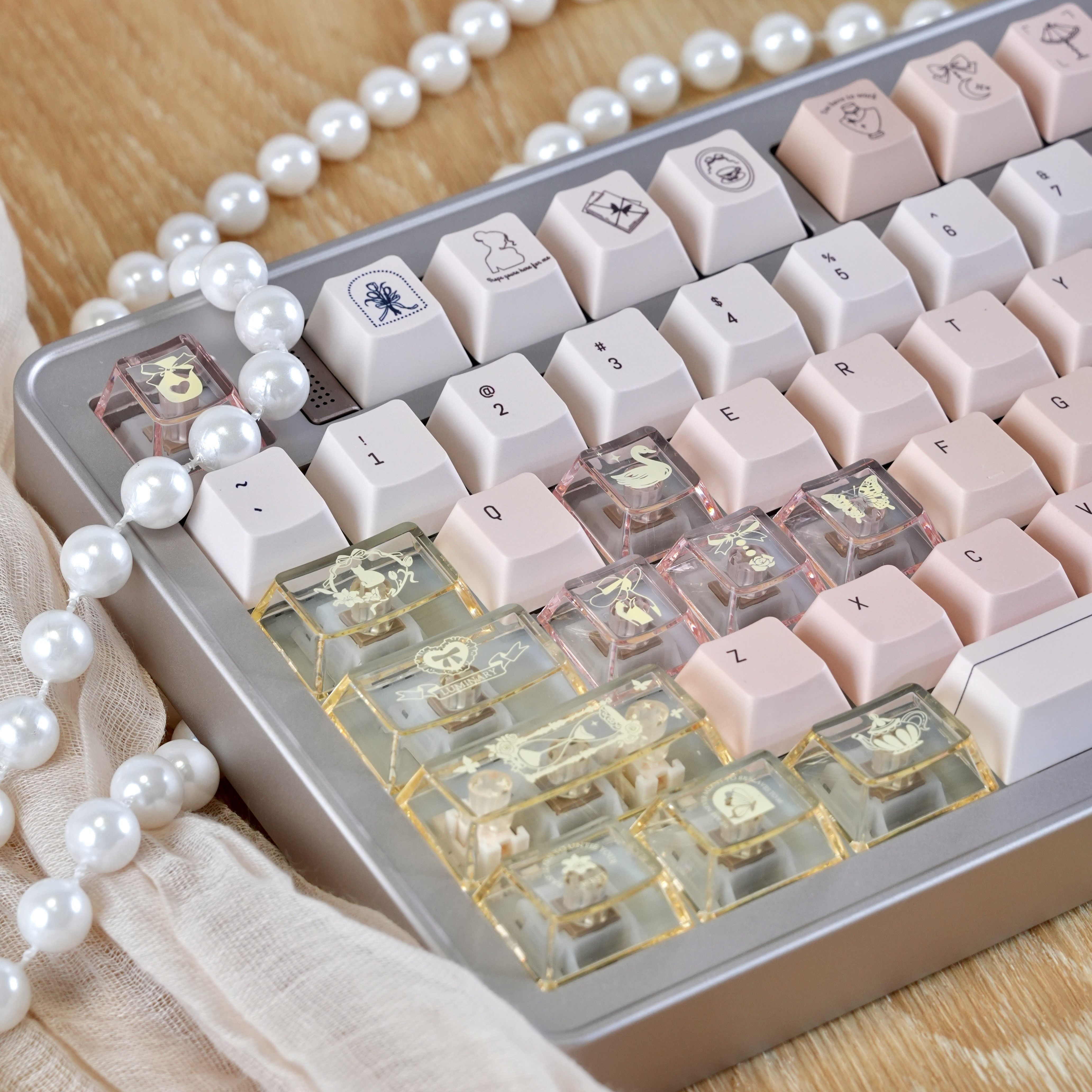 Champagne Pink Keycap Set PC+P - Pc Gaming Pink incelemesi ve fiyatı