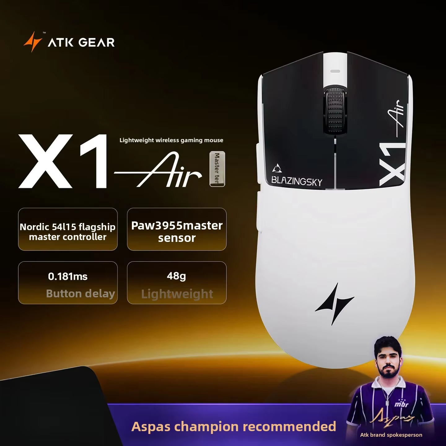 New ATK Blazing Sky X1 Air Ult - Wireless Gaming Mouse incelemesi ve fiyatı