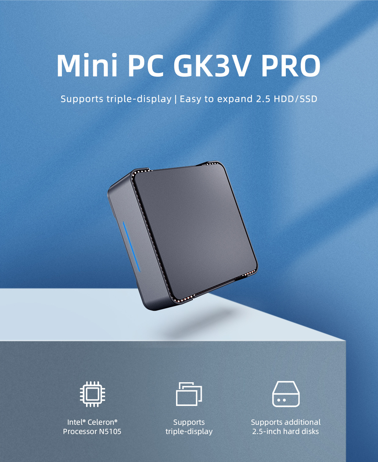 GK3V Pro mini pc Intel N5105 R - Pc Gaming Intel incelemesi ve fiyatı