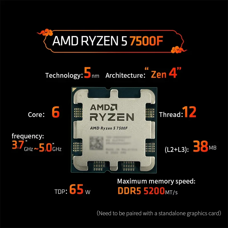 AMD Ryzen 5 7500F 3.7GHz 6-Cor - Pc Gaming Amd Ryzen 5 incelemesi ve fiyatı